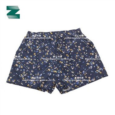 Baumwollgewebte Shorts mit elastischem Taillendruck für Mädchen
