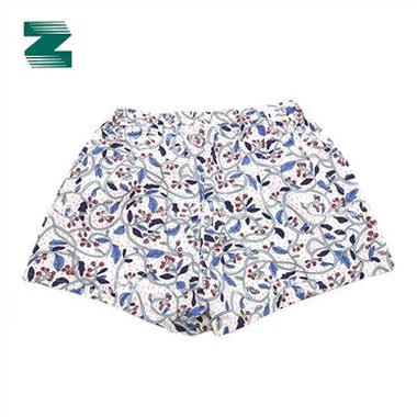 Baumwollgewebte Shorts mit elastischem Taillendruck